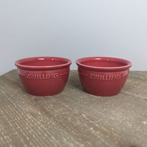 zwilling Red ramekin prep bowls set of 2